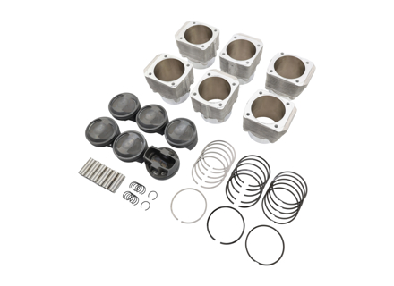 Kolben- und Zylindermotor-Set. Porsche MMS 993 RSR 3.6L bis 3.8L (Ø109mm Zyl.) - PS102-023, PP102-014, PC102-001