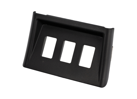 Alloggiamento degli interruttori della console centrale, tipo a 3 pulsanti. Porsche 993 - 99363207110, 99363207111, 99363207112, 99363207113, 99363207114, 99363207115, 99363207117, 99363207118, 99363207119, 99363207120