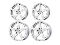 DD1 5-bouts lichtmetalen velgenset glanzend zilver. Porsche 992.1 GTS - 992.25.21.R.GS, 992.25.20.F.GS