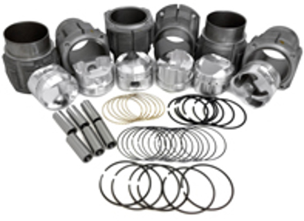 Cilinder en JE gesmede zuigerset 86 mm, lage comp. Porsche 911 2.2L/2.4L - 008 911 86E JE, 00891186EJE Cilinder en JE gesmede zuigerset 86 mm, lage comp. Porsche 911 2.2L/2.4L - 008 911 86E JE, 00891186EJE