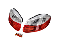 后部指示器，透明/红色，带 LED。保时捷 986 Boxster - 1695300316
