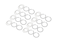 Zuigerveer set. Porsche 997 3.8L - 197837098, 3903MS-112