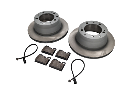 Pack plaquettes et disques de frein arrière. Porsche 944 avec ABS Sebro - 94435240103, 94435295102, 92835295102, 94435121104