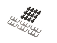 差速器壳体锁紧板（6个）和（12个）螺栓套件，适用于保时捷911/914/924 - 90133228501