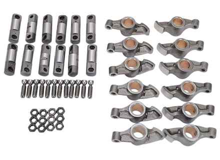 Mechanical Rocker Arm Conversion Set with Oil Fed Rocker Shafts. Porsche 993 - 99310514105, 99310508126, 99310508500, 99310508201, 99310508600, 99310534206
