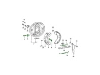 Handbrake Shoes Spring Kit. Porsche 924 2.0ltr - 131609209, 113609205A, 91135209802, 113609309B, 113609309C, 113609605A, 113609605B, 251609289, 251609283
