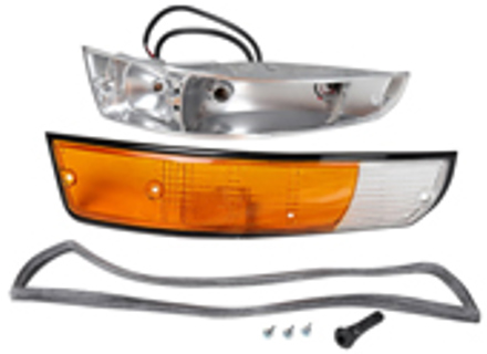 Anzeigeeinheit & Objektiv vorne Metallgehäuse. Porsche 911 1972-73 - 90163140130, 90163140230 - 1695401970, 1695401980