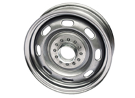 15' 4.5J Steel 'Knock off' wheel, Raw finish unpainted Porsche 356