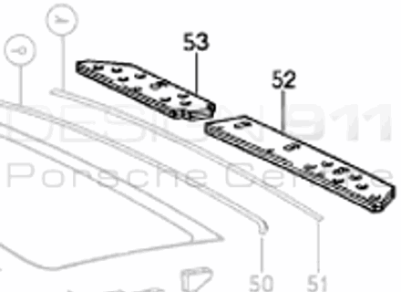 Couverture de toit ouvrant. Porsche 911 / 964 - 91156402501, 91156402600