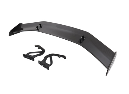 Alerón trasero/spoiler de fibra de carbono brillante estilo GT4 RS para Porsche 718 (982) Cayman y Boxster 2017>> - 9GT825871AA3G, 9GT827867AOK1, 9GT827868AOK1, 9GT827465D, 9GT827466D