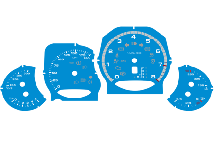 Wijzerplaat ingesteld, MPH. Porsche 958 Cayenne turbo / turbo S Wijzerplaat ingesteld, MPH. Porsche 958 Cayenne turbo / turbo S