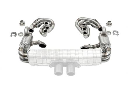 CARGRAPHIC GT Sport Exhaust System Backdate with ID42, without heating, for GT3 silencer. Porsche 964 Carrera 2/4/RS - 96411104504, 96411104605, 96411104502, 96421103905, 96421103932, 96421104004, 997111027A1