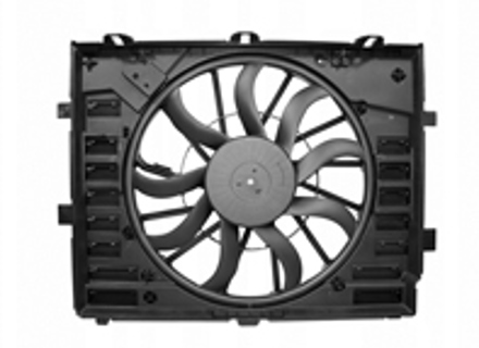 Waterradiator luchtkanaal met ventilator. Porsche 958 Cayenne >>2014 - 95810606140, 95810606130, 95810606131, 958121203A Waterradiator luchtkanaal met ventilator. Porsche 958 Cayenne >>2014 - 95810606140, 95810606130, 95810606131, 958121203A