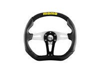 Steering Wheel Trek - Black Leather / Black - Momo - M11102935111R