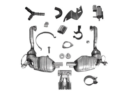 Exhaust Muffler / Silencer Sports VALVETRONIC for Boxster 987 / Cayman - 98704420002, 98704420003, 98704420012, 98704420013