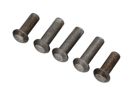 Lot de 5 rivets en acier pour crochet de remorquage. Porsche 356A / 356B / 356C - 64450600200, 90005501500 - P41a