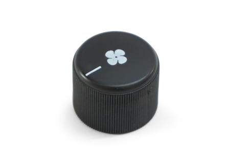 Fan Blower Switch Knob Black. Porsche 911 84-89 - 9116131040270B