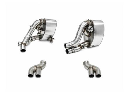 Sports Rear Exhaust Silencer Set for PSE Tailpipes. Porsche 997.2 - 99711131130, 99711131131, 99711131230, 99711131231, 99711199531, 99711199631, 99711151230, 99711151231, 99711151131, 99711151130 - CARP97DFIETFLAP