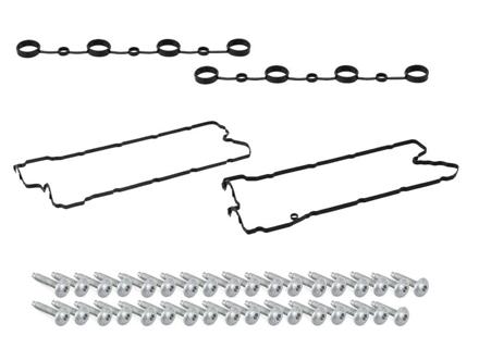 Engine Valve Cover Gaskets And Bolts Kit. Porsche 955 Cayenne S / Turbo 4.5L 2003-06 - 94810593300, 94810593103, 94810593205, 99907334101