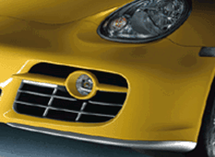 Splitter anteriori Look alluminio opaco Porsche 987C Cayman Splitter anteriori Look alluminio opaco Porsche 987C Cayman