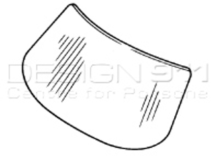 Front Window Lightweight Polycarbonate Glass. Porsche 911 F / G 1968-89 - 91151C, 911-5-1C