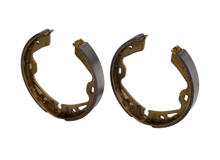 Handbremsbacken (4er-Set). Porsche Panamera 970 / 981 Boxster / 981C Cayman / 991 Carrera - 97035299300, 97035299301, 97035299302, 298698533, 971698533, 971698533C, 971698533E, 971698533AA, 971698533D, 9Y0698533A, 9Y0698533AA, 97035299303, 971698533A, 971698533B, 10990.155.5 - 10990.155.5