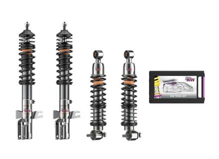 KW Variant V3 Classic Line Adjustable kit Black. Porsche 944 / 944 Turbo 1986>> - 35271010, 94434303117, 94434303217, 95133303205, 95133303206, 95134303105, 95134303205 - 35271010-B