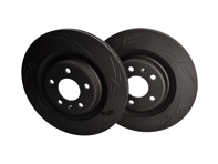 Bremsscheibe hinten, Ø: 330 mm. Porsche Macan MK1 2.0L / 3.0L Benzin / Diesel / GTS & MK2 ab 2019, Schwarzlack Z, hinten - 95B615601A, 95B615601G, 100.3358.53 - 100.3358.53