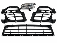 Inzetstukken voorbumper en verlichting. Porsche 997Turbo - 9975055630101C, 9975055640101C, 9975055410201C, 99763109088