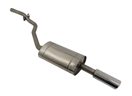 Escape silenciador trasero en acero inoxidable Porsche 924 - 477253125S