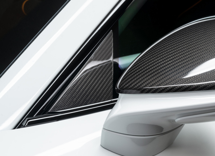 TechArt Raamdriehoeken, paar. Porsche 9J1.1 / 9J1.2 Taycan. - 09J.121.310.009, 9J.121.310.001, 9J.121.310.002, 9J.121.310.003 - 09J.121.310.009