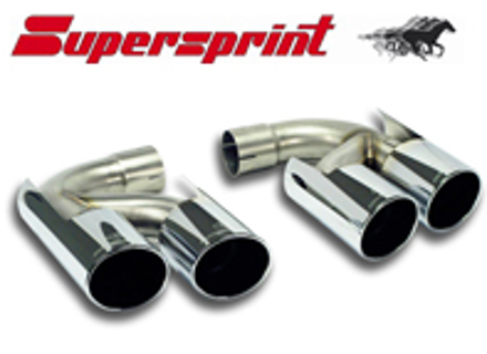 Exhaust Tail Pipes 100mm. Porsche Cayenne 958 Supersprint - 245726