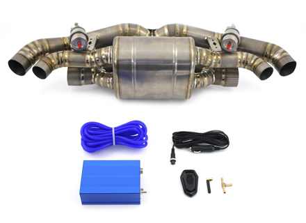 Exhaust sport valvetronic silencer in Titanium for Porsche 992 Carrera and Turbo - Designtek - 992251052A, 992298019, 992251053A, 992298019A Exhaust sport valvetronic silencer in Titanium for Porsche 992 Carrera and Turbo - Designtek - 992251052A, 992298019, 992251053A, 992298019A