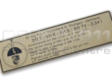 Adesivo Fasatura del motore. Porsche 911 T/E/S - 91100651100