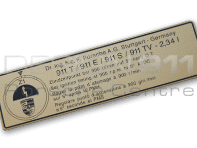 Sticker Engine Timing. Porsche 911 T / E / S - 91100651100 Sticker Engine Timing. Porsche 911 T / E / S - 91100651100
