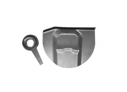 Stoßdämpferhalterung, hinten. Porsche 356A (1955-57) - 64450115500, 64450117105 - PP154DL, PP154DR