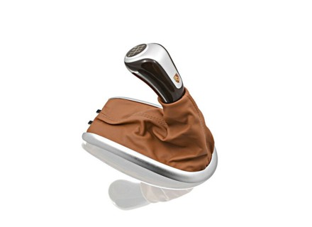 Pommeau de levier de vitesses, 6 vitesses, en cuir. Porsche 986 Boxster / 996 >>2000 - 99642498102T11