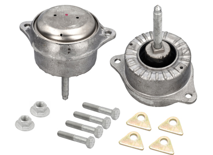 Engine mount kit, SET OF 2. Porsche 993 C4 Cabrio - 99337504909, 99337504905, 99337504907