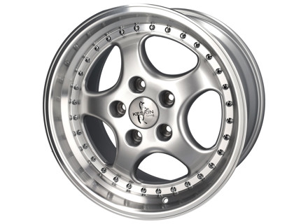 18' KT2 Split Rim Look Alloy Wheel 9.5J ET52 - Silver finish Porsche PCD5/130 - KT2S018, KT2S01808552, KT2S01809552