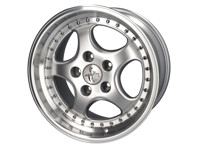 18" KT2 Leichtmetallfelge im Split-Rim-Look 9,5J ET52 – Silberfinish Porsche PCD5/130 - KT2S018, KT2S01808552, KT2S01809552
