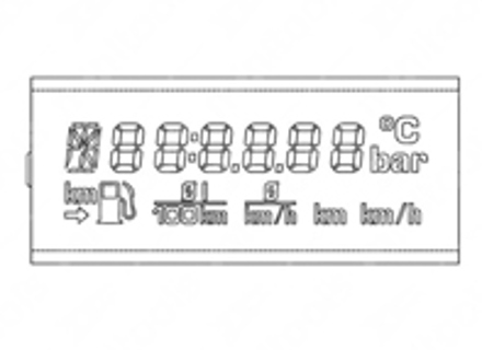 Reemplazo de pantalla LCD para cuadros de instrumentos Porsche 964 / 993 - 993641311
