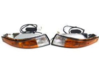 Richtingaanwijzers en lensfrontset met ZWARTE randlens Porsche 911 - 91163194300, 91163194400, PCG63193520, PCG63193620, 91163197000, 91163197001