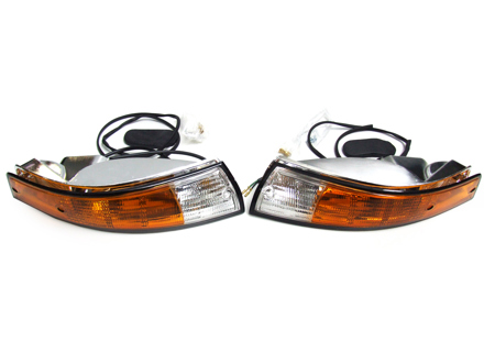 Blinker- und Glasfront-Kit mit SCHWARZEM Randglas Porsche 911 - 91163194300, 91163194400, PCG63193520, PCG63193620, 91163197000, 91163197001