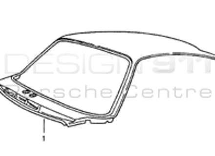 Coupé extérieur de peau de toit. Porsche 993 1994-98 SANS toit ouvrant électrique - 99350308700, 99350308700GRV, 99350308705, 99350308705GRV