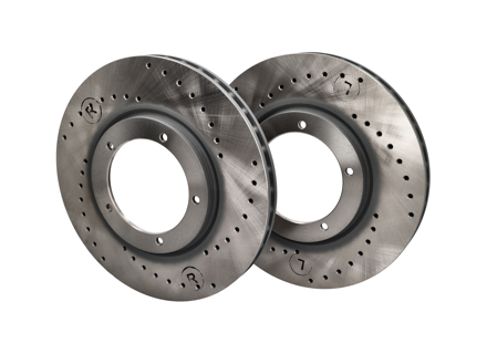 Sport geschlitzte Bremsscheiben (Paar) vorne. Porsche 911 1984-89 3,2ltr vorne - 285197C, 91135104123, 91135104122, 91135104123X - 275197C