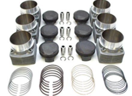 Zuiger- en cilindermotorset. Porsche 930 TURBO 3.3L tot 3.4L (1978 - 1989) - PS98-009, PP98-012, PC98-001