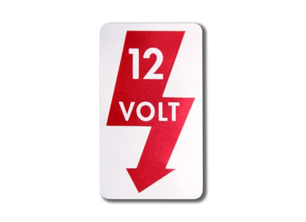 Sticker '12 Volt' voor Porsche 356 - PCG70183300