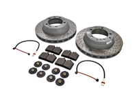 REAR Brake Pads and Brake Disc Package. Porsche 965 Turbo - 96535204100, 96535204200, 96435193903, 96435193904, 96435193905, 96461236501, 96435193903BRE, 96535209601, 99635208600, P85094, 93035193802, 93035193803, 93035193804, 93035193805, 93035194015, 93035194025, 95135193005, 95135193006, 95135193016, 95135193901, 95135193902, 95135193903, 95135193904, 95135193905, 95135193908, 96435193002, 96435193902, 96435293000, 96535293000, 96535293003, 96535293004, 96535293900, 96535293903, 99335293003, 99335293903, 96461236500, 96461236502, 96435209600