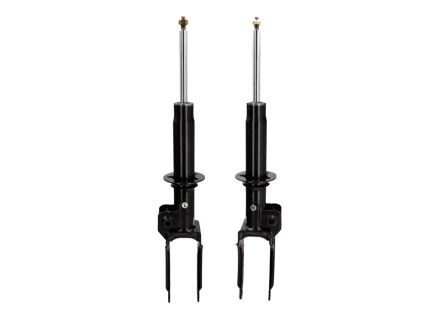 Amortisseurs (paire), avant. Porsche 9PA1 Cayenne (957) 3.6L / 4.8L 2007-10 - 95534304350, 95534304450