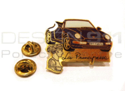 Pin Badge 'Porsche 911 Cabriolet' Lavendel